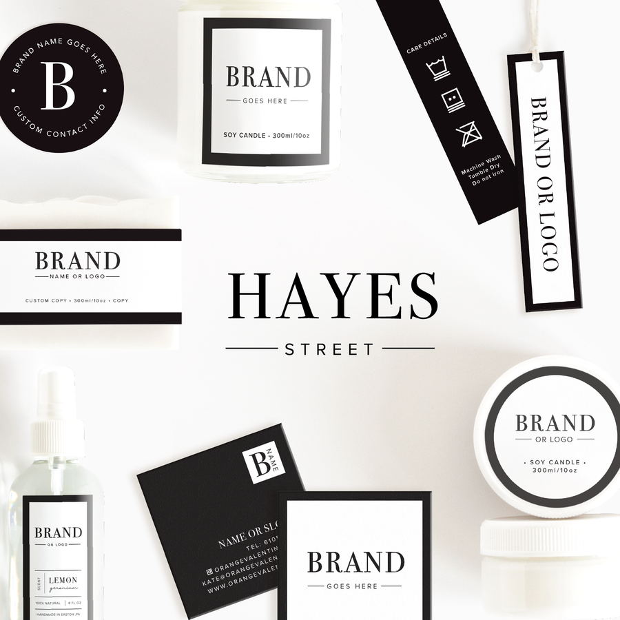 Hayes Street Angled Corner Hang Tags