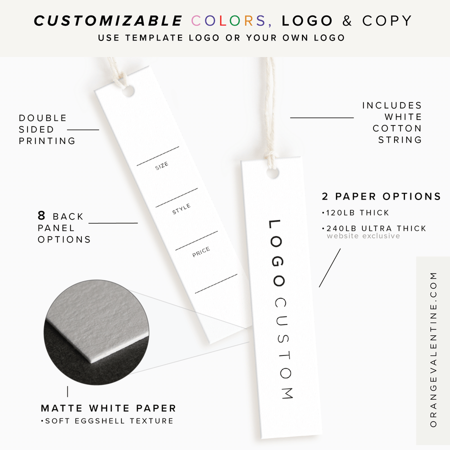 Custom Hang Tags - Print Retail and Clothing Tags