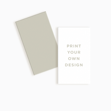 Print Your Own Vertical Business Card