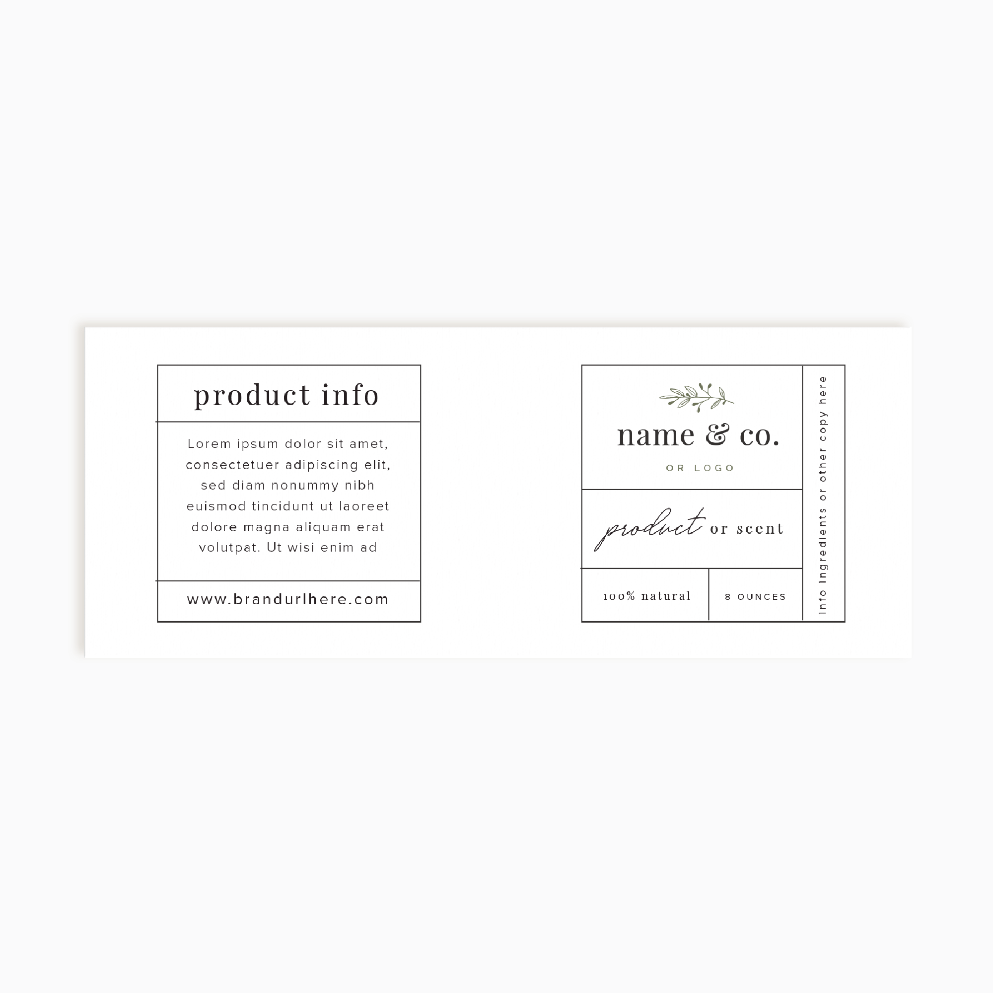 Poppy Lane Wrap Product Label