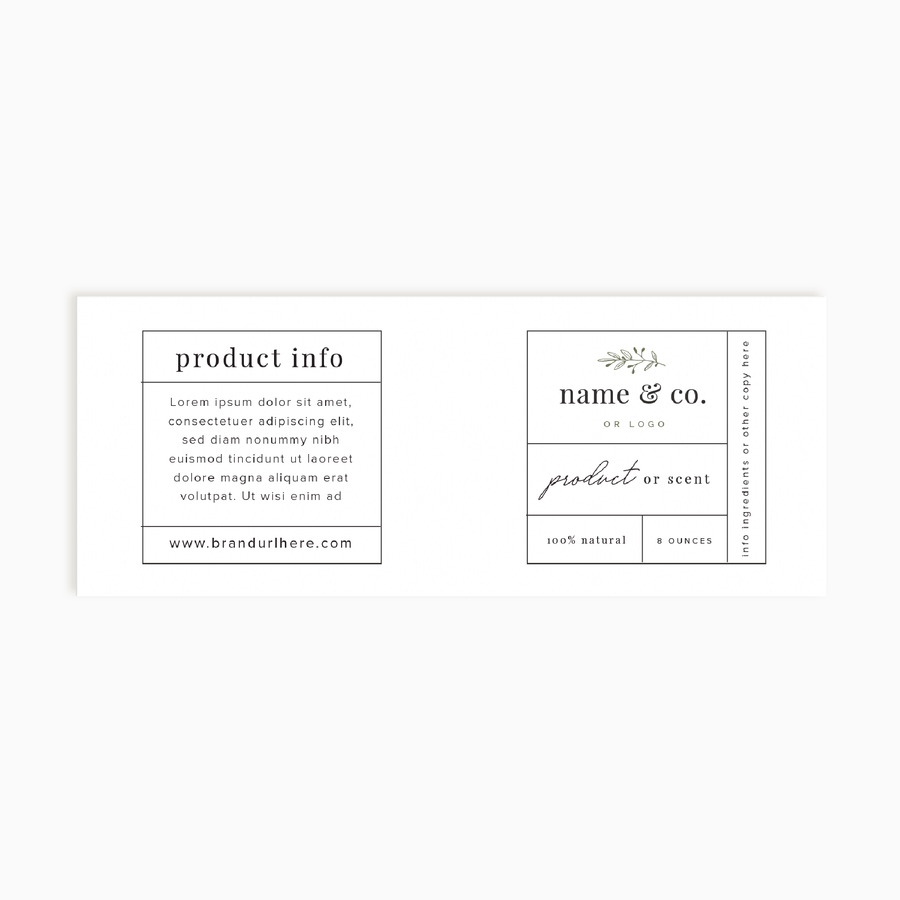 Poppy Lane Wrap Product Label