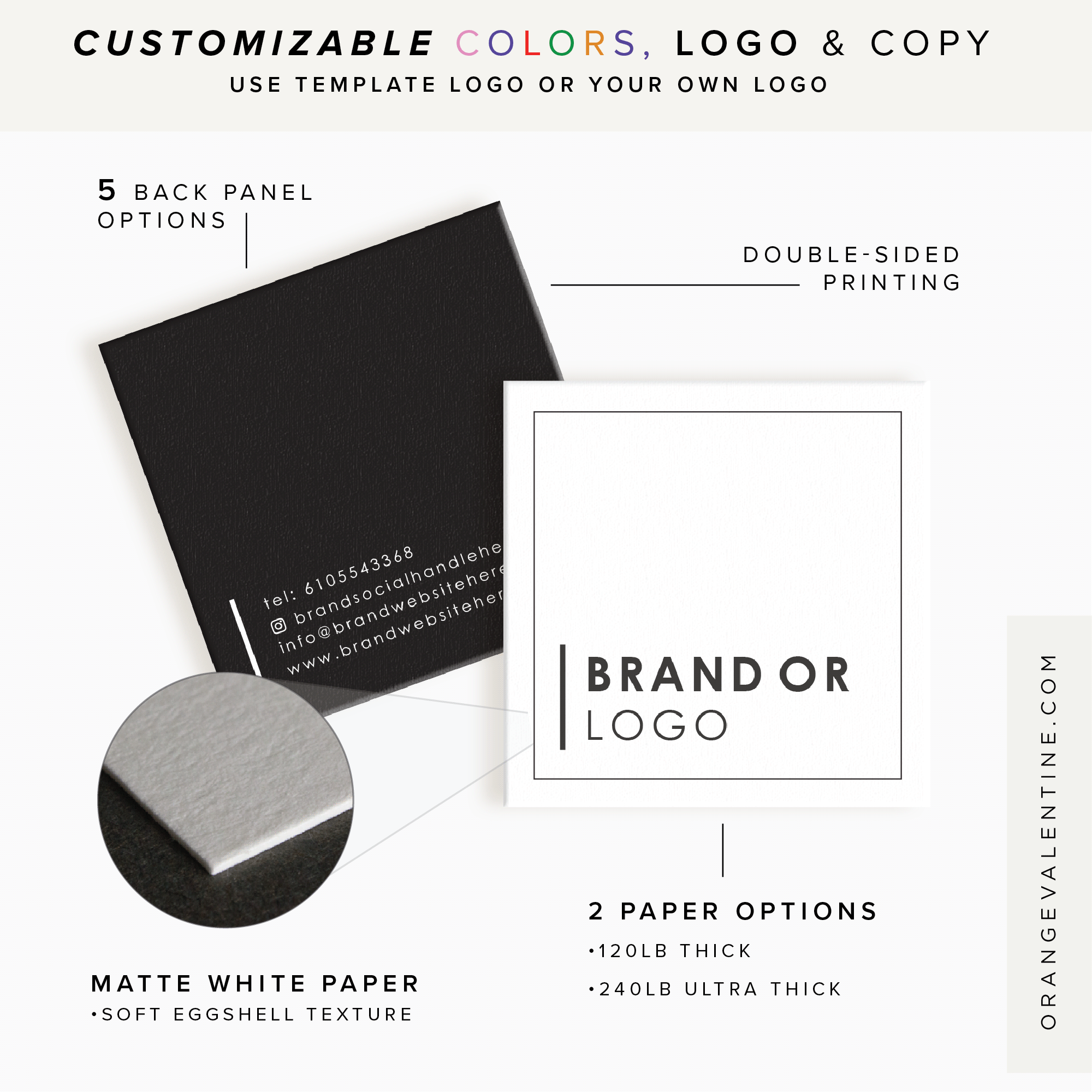 Roosevelt Way Square Business Card