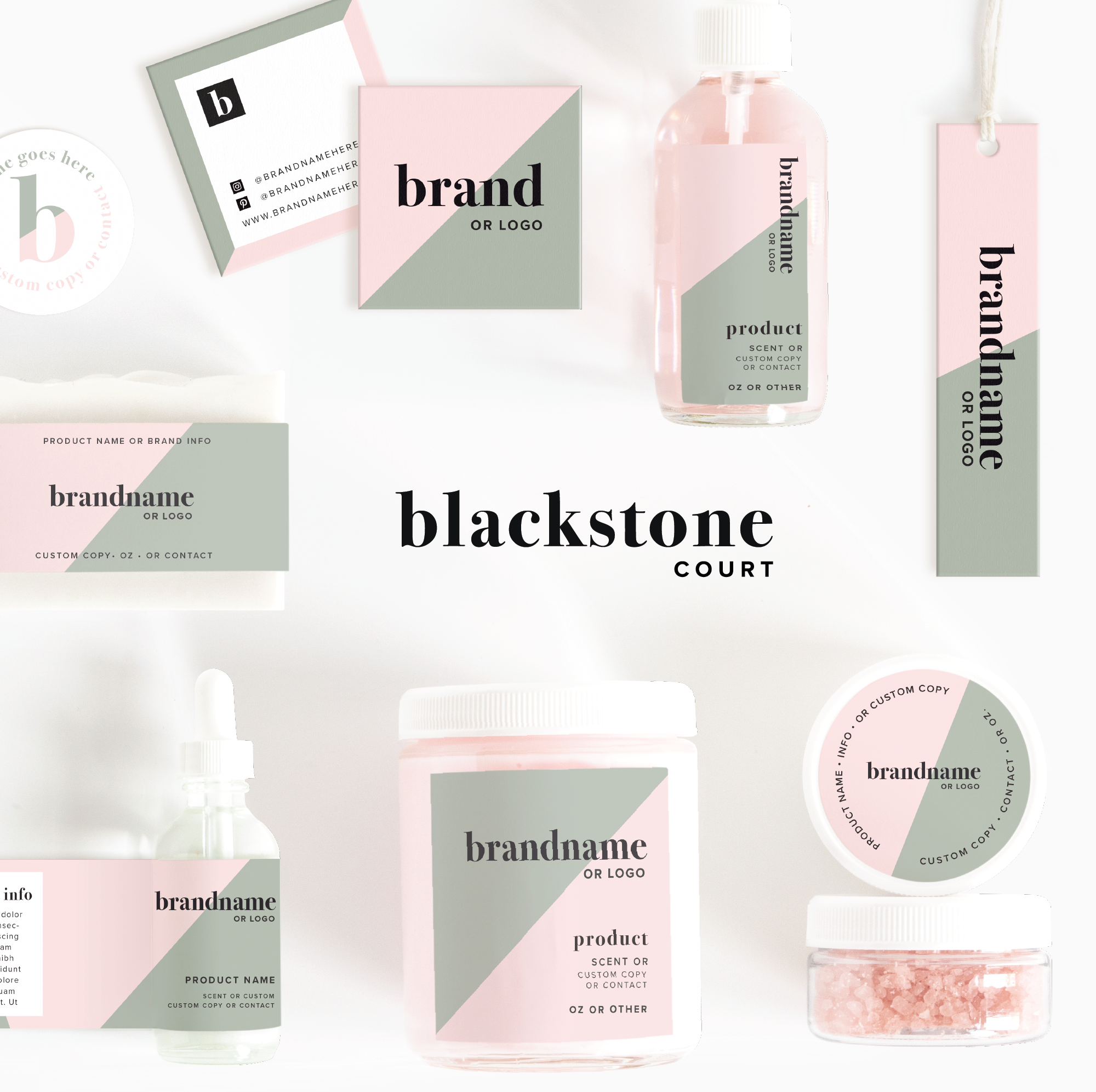 Blackstone Court Horizontal Product Label