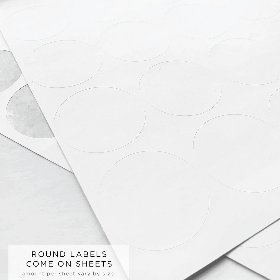 Print Your Own Round Product Label
