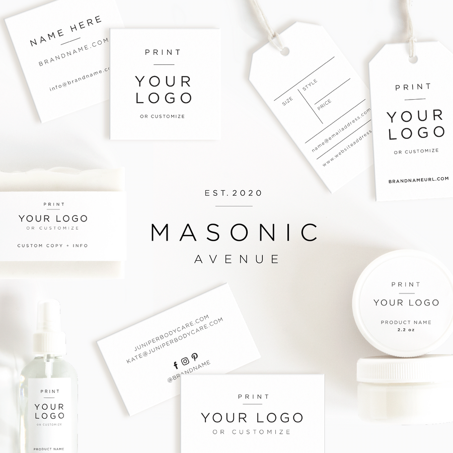 Masonic Avenue Vertical Product Label