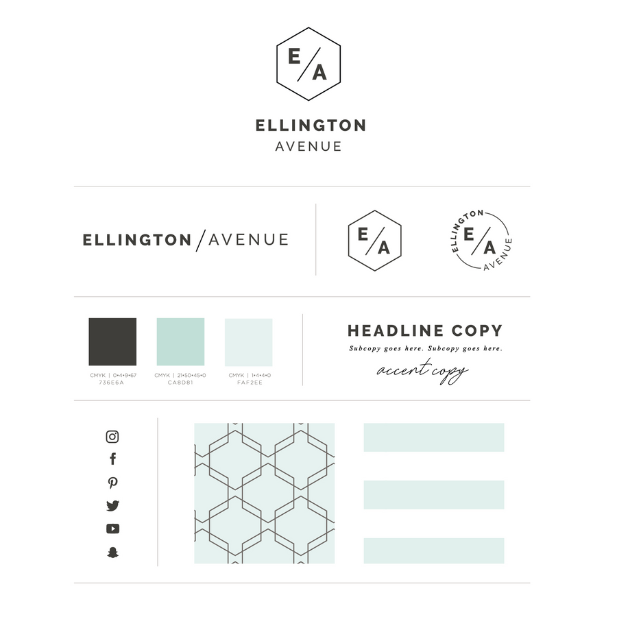 Ellington Avenue Logo and Brand Kit