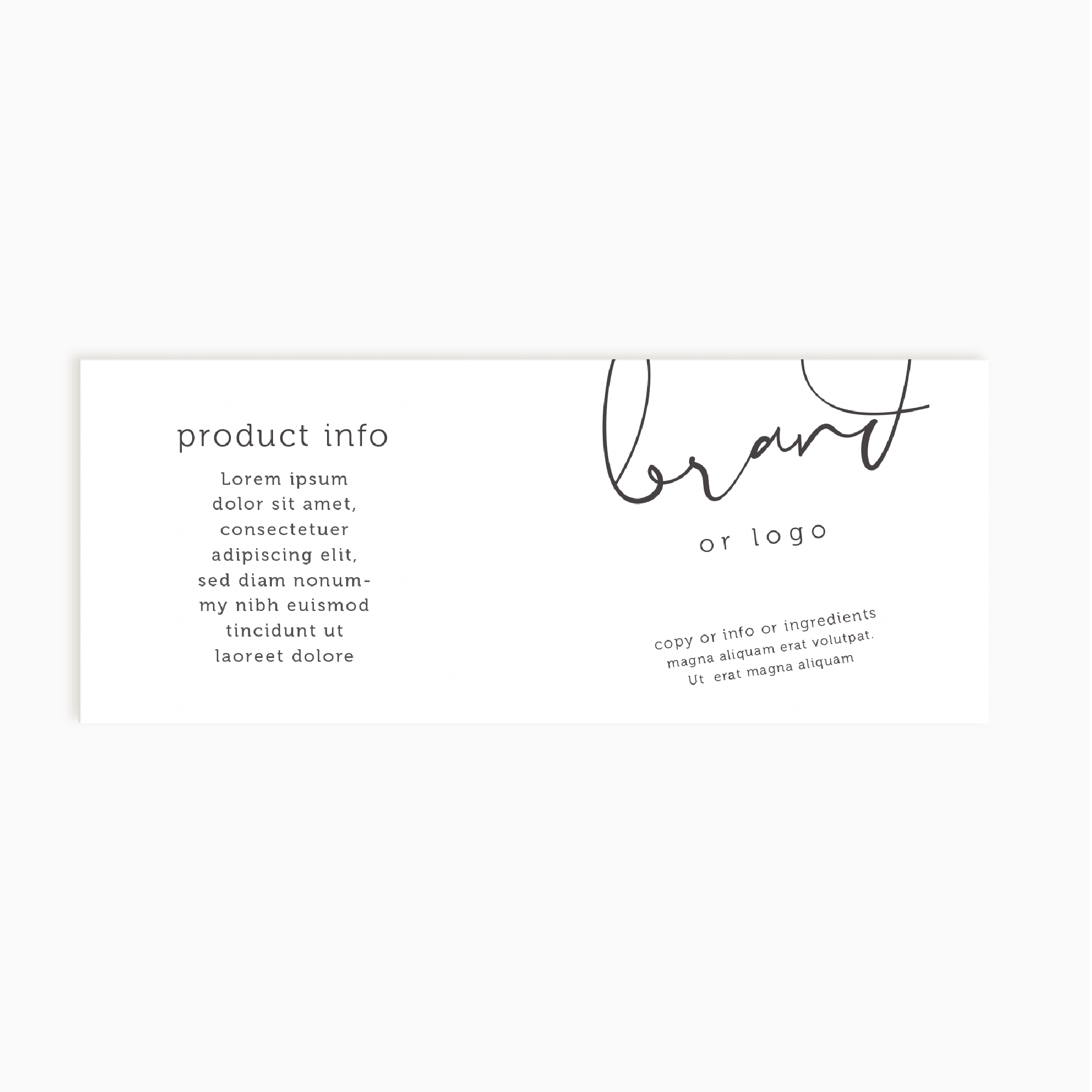 Griffith Street Wrap Product Label