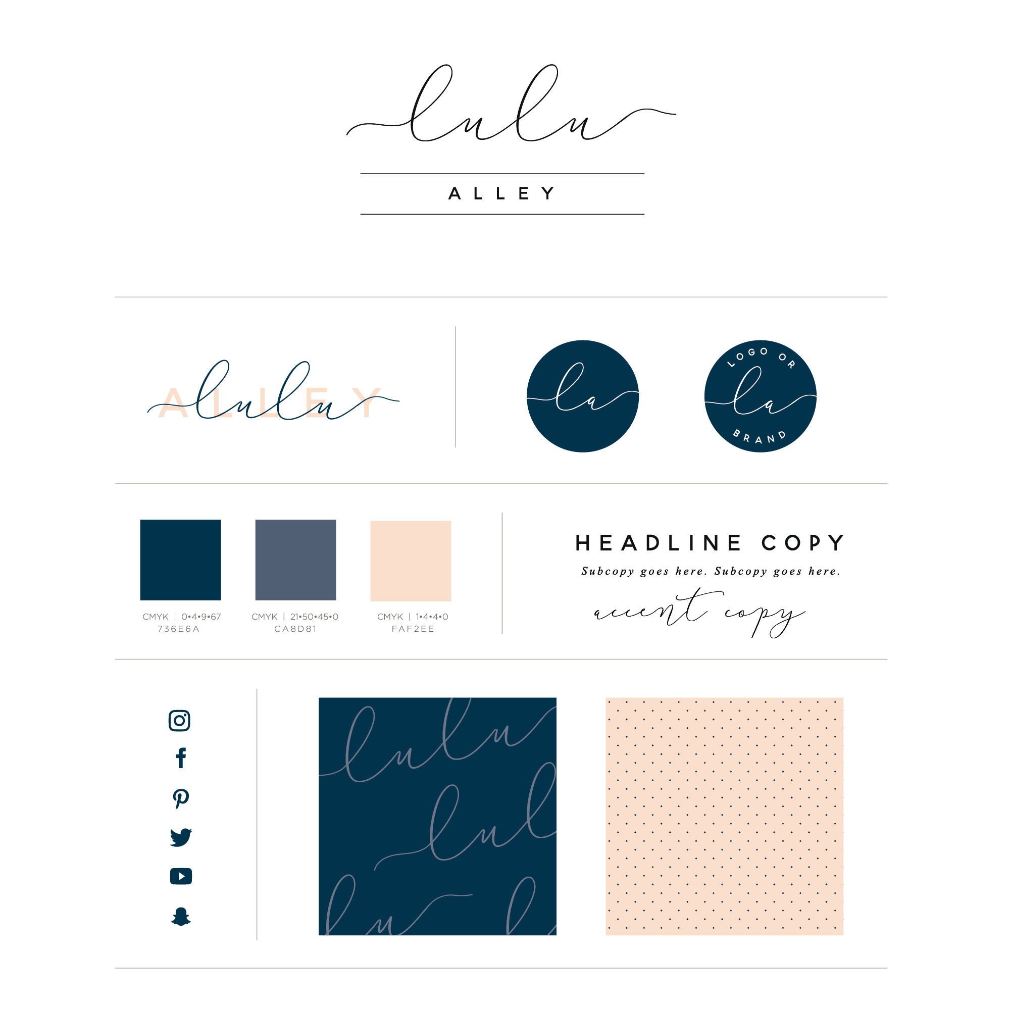 Lulu Alley Logo and Brand Kit